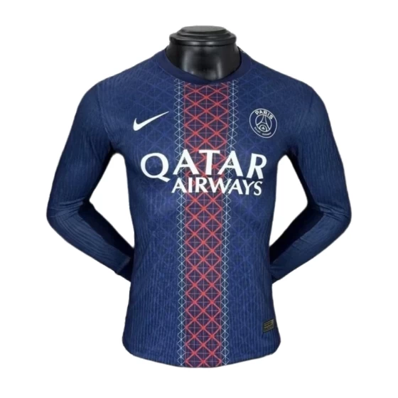 25-26 PSG Saint-Germain Home Long Sleeve Soccer Jersey  Player Version