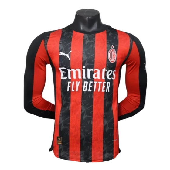 25-26 AC Milan  home long sleeved football shirt -Player version