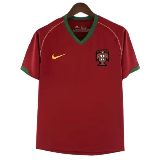 2006 Portugal Retro Jersey Home World Cup