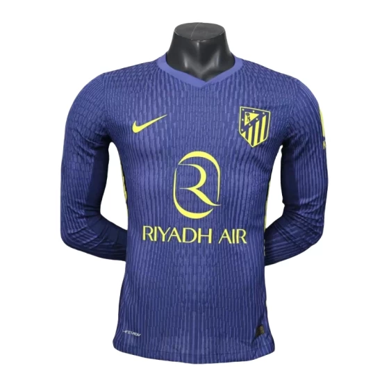 2025-26 Atletico Madrid Away Long Sleeve Soccer Jersey