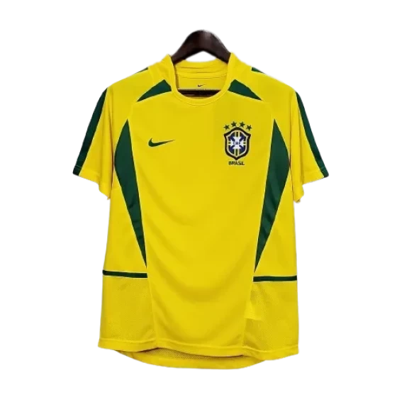Brazil Retro Jersey Home World Cup 2002