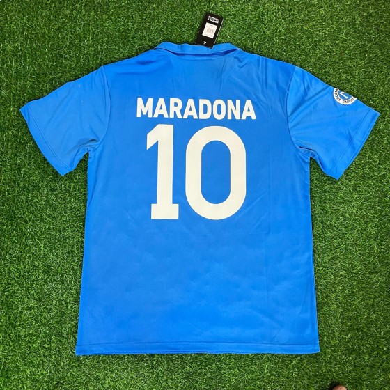 Diego Armando Maradona Napoli 1988 Retro Vintage Football Maillot Maglia Jersey Trikot