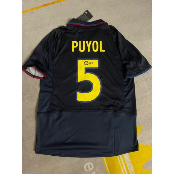 Carles Puyol Barcelona Retro 2002 2003 Season Retro Football Jersey Trikot
