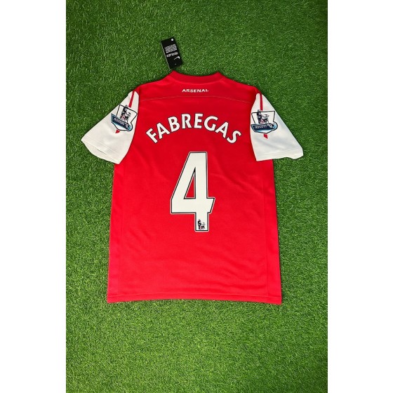 Cesc Fabregas #4 Arsenal 2010-2011 Retro Kit Jersey Trikot Maglia Soccer Shirt