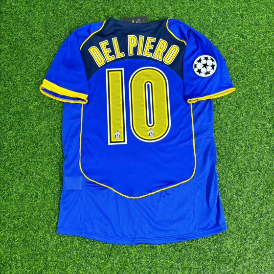 Alessandro Del Piero Juventus 2004-2005 Blue Retro Jersey  Kit  Trikot  Maillot Soccer Shirt