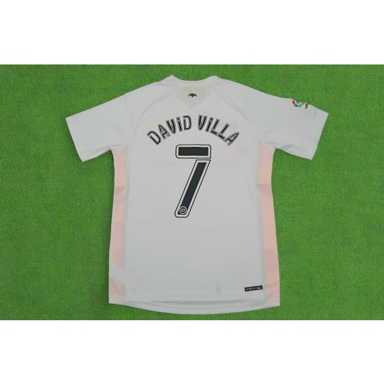 David Villa Valencia 2006 2007 Retro Jersey Camiseta Soccer Shirt