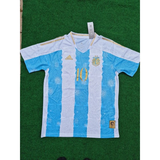 Diego Armando Maradona Argentina Commerative Anniversary Football Jersey Trikot Maillot