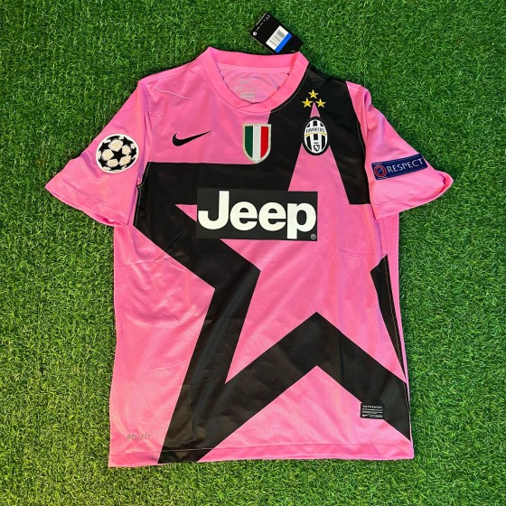 Andrea Pirlo Juventus Pink 2012 2013 Season Retro Jersey