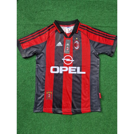George Weah AC Milan 1998-1999 Retro Football Jersey
