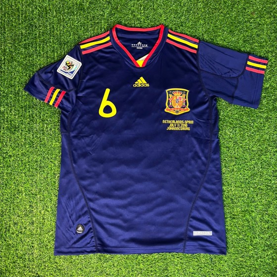 Andrés Iniesta 8 - Spain Away 2010 World Cup Final Retro Jersey Trikot Maillot Camiseta