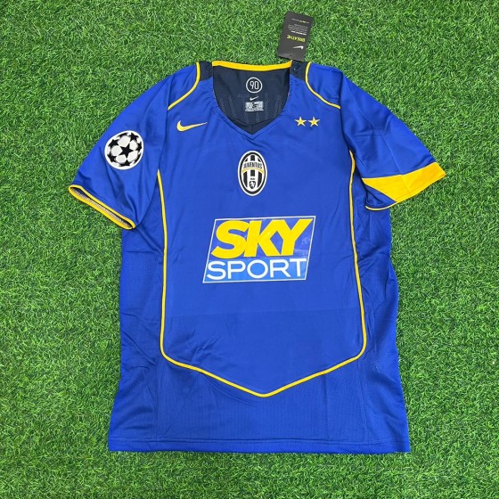 Adrian Mutu Juventus 2004-2005 Blue Retro Jersey Soccer Kit  Trikot  Maillot Soccer Shirt