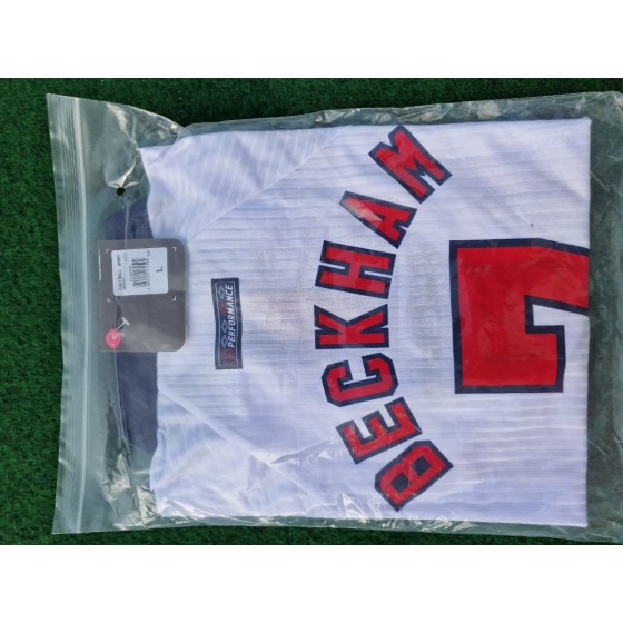 David Beckham England 1998 World Cup Long Sleeves Retro Jersey