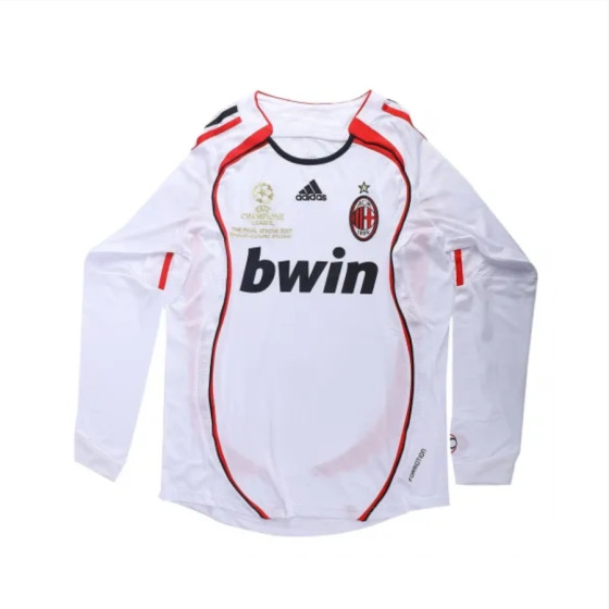 06-07 AC Milan UCL Final Retro Jersey Away Long Sleeve