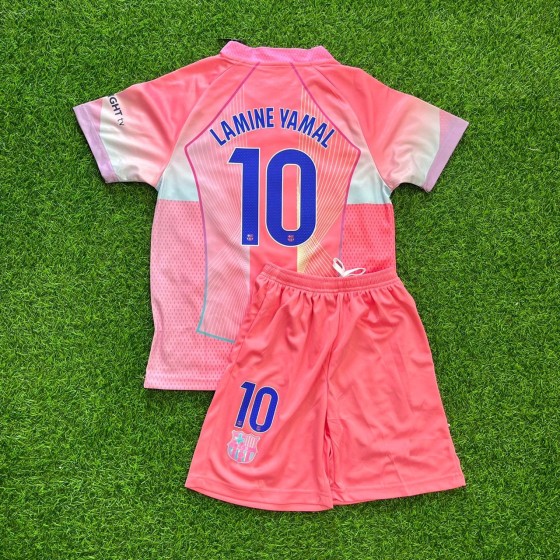 Lamine Yamal Barcelona Pink New Season 2026 Kids Jersey Kinder Trikot Maillot Soccer Shirt