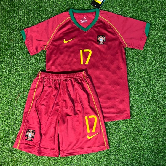 Cristiano Ronaldo Portugal 2006 Kids Kit Kinder Trikot Soccer Shirt