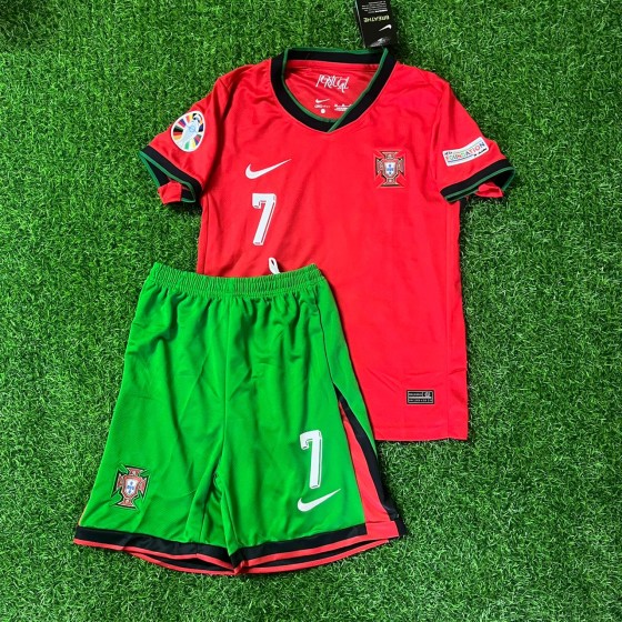 Cristiano Ronaldo Portugal Kids Children Home Jersey