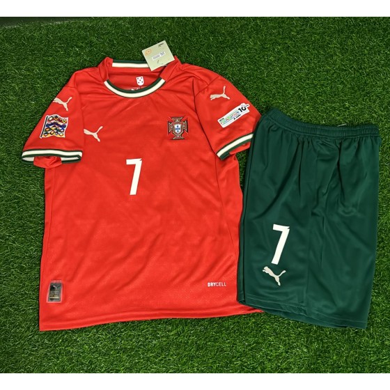 Cristiano Ronaldo Portugal UEFA Nations League Winner Kids Kit Jersey KinderTrikot Maillot Shirt