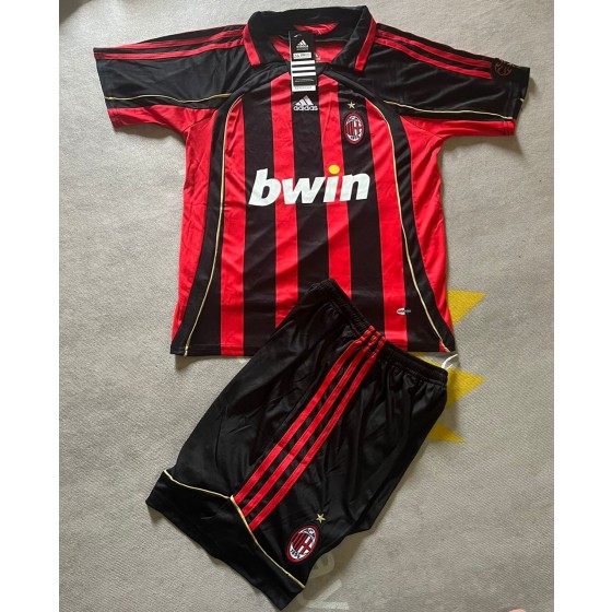 Filippo Inzaghi AC Milan 2007 Kids Children Home Retro Jersey