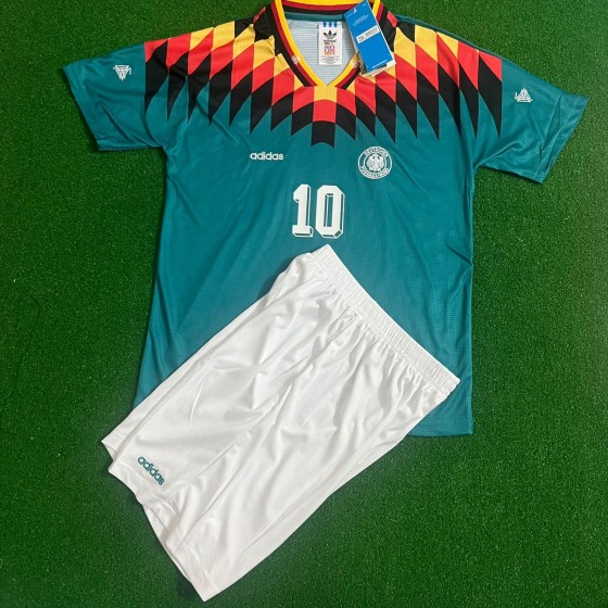 Lothar Matthäus Germany Deutschland 1994 Retro Kids Kit Jersey KinderTrikot Maillot Enfant Soccer Shirt