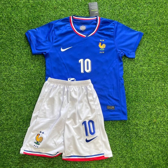 Kylian Mbappe France Kids Jersey kit Kindertrikot maillot enfant kindertrui