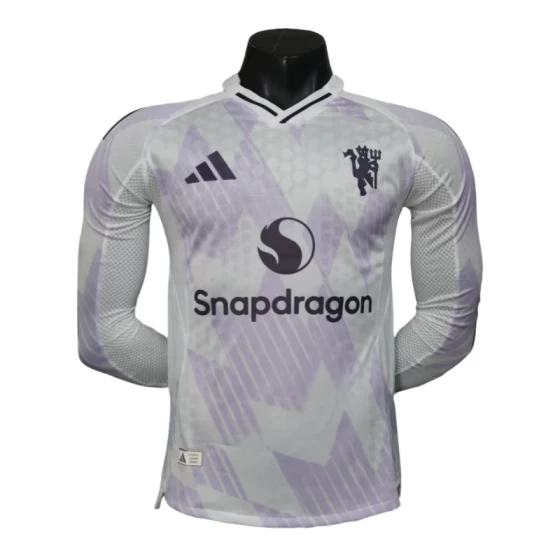 2025-2026 Player Version Manchester United Away Long sleeve Football Shirt